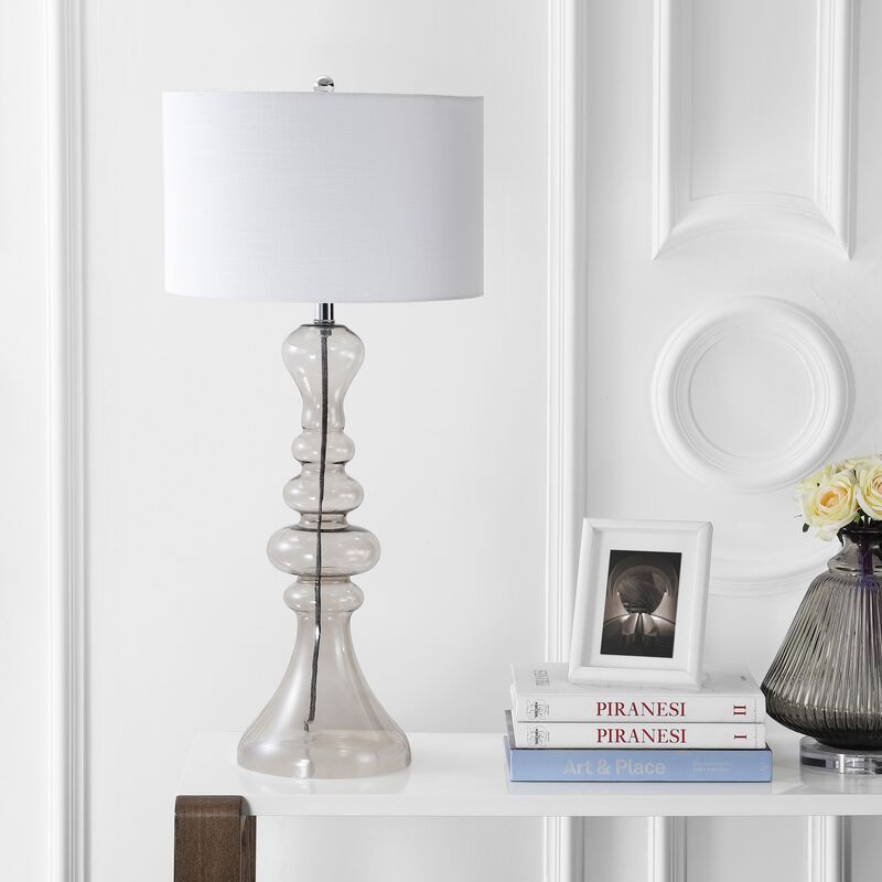 Madeline Curved Glass LED Table Lamp