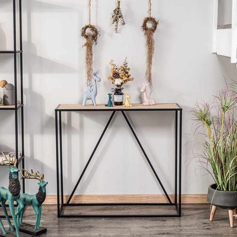 Modern Industrial Design Console Table