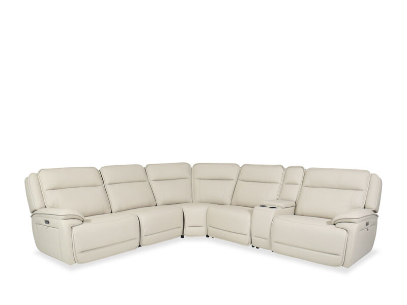 Double Deal 6-Piece Dual Power Sectional with Console