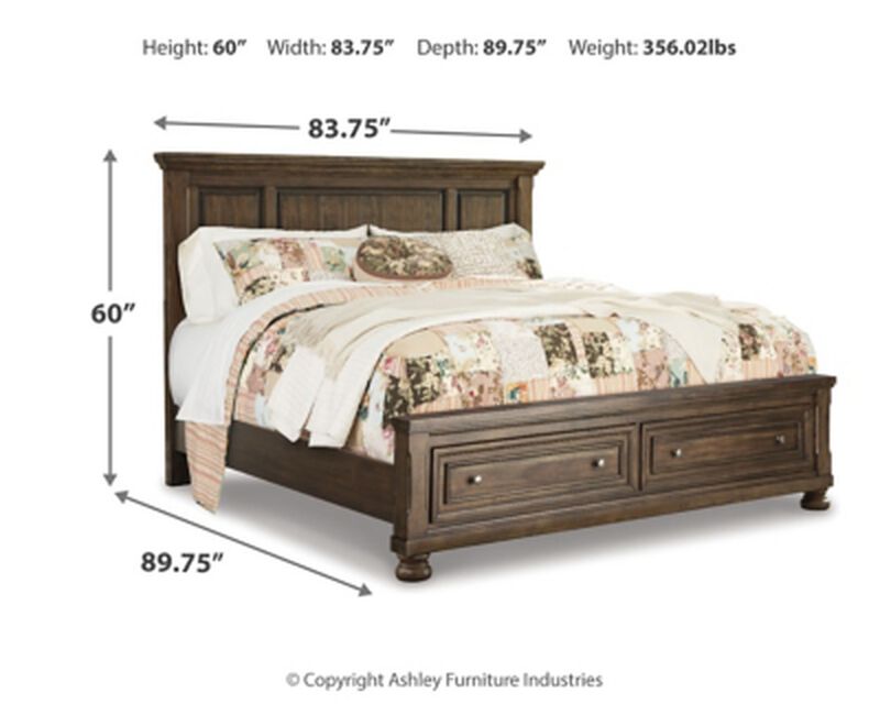 Flynnter King Panel Bed
