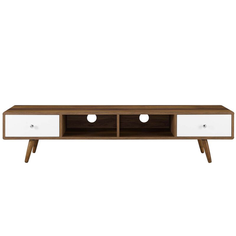 Transmit 70" Media Console Wood TV Stand-Benzara