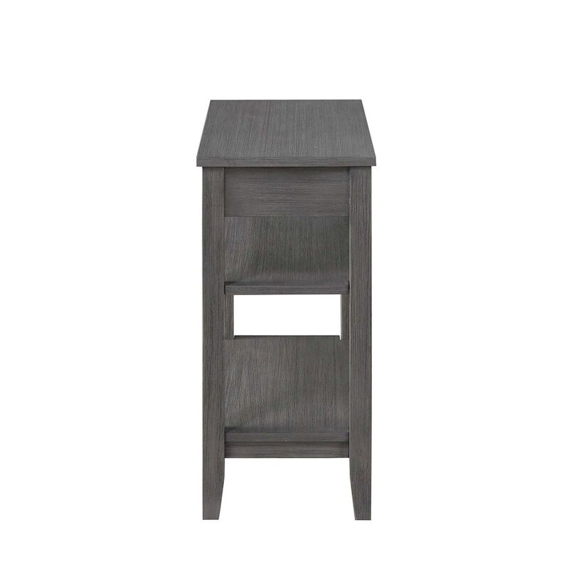 Convenience Concepts American Heritage 1 Drawer Chairside End Table with Shelves