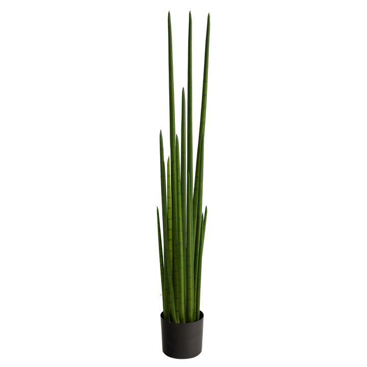 Hivvago 5" Sansevieria Snake Artificial Plant