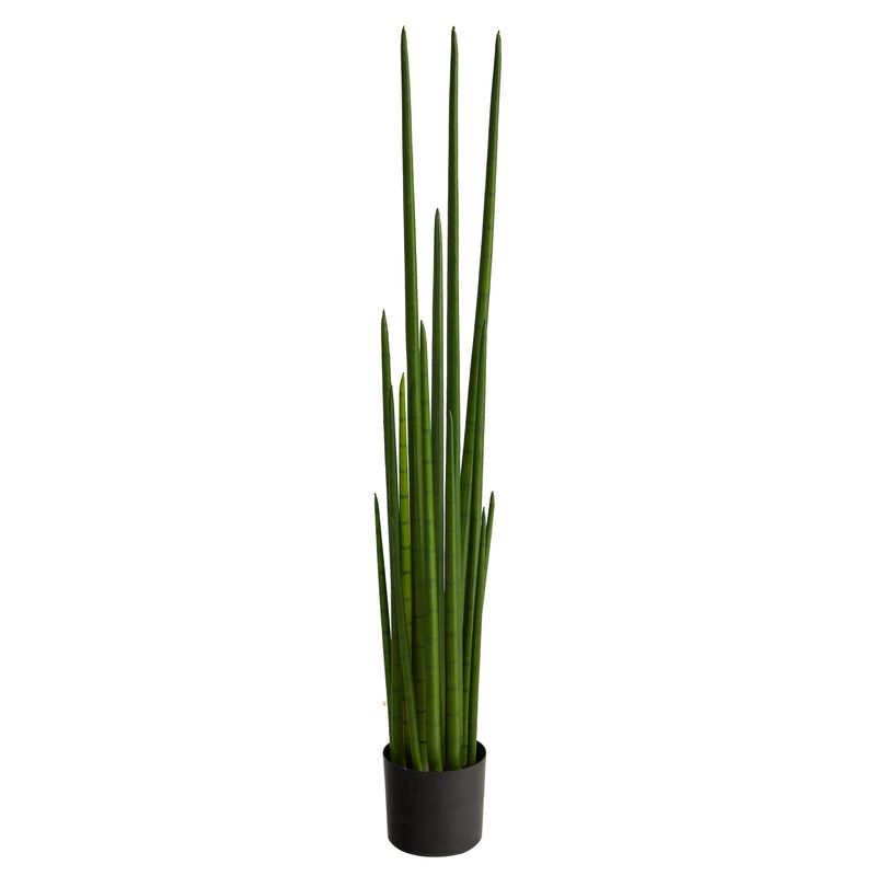 Hivvago 5" Sansevieria Snake Artificial Plant