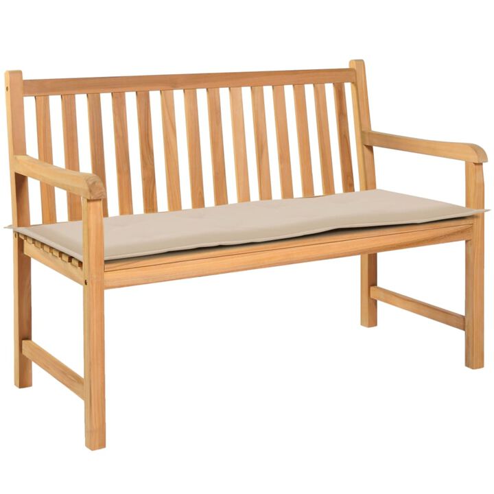 vidaXL Garden Bench Cushion Cream 47.2"x19.7"x1.18"