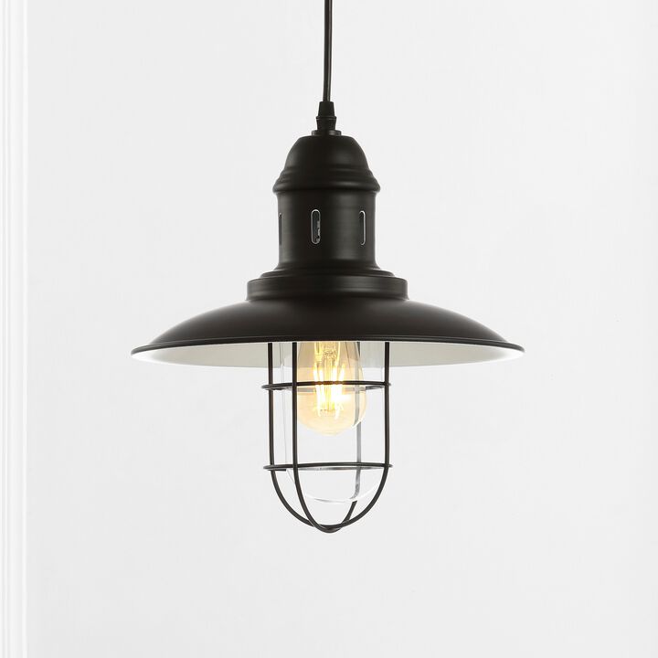 Deere Adjustable Iron/Glass Cage Light LED Pendant