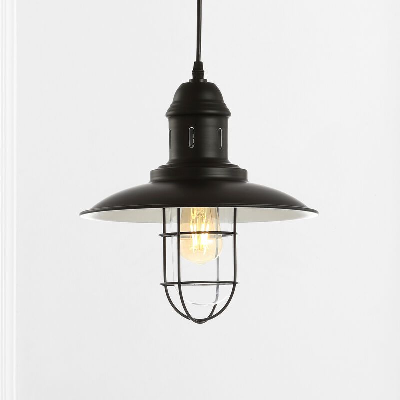 Deere Adjustable Iron/Glass Cage Light LED Pendant