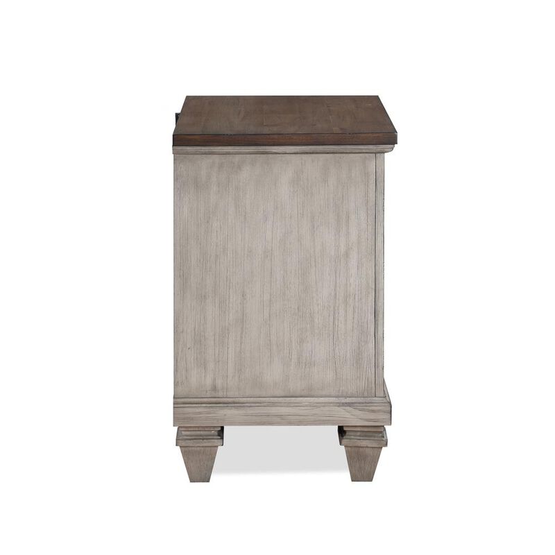 New Classic Furniture Mariana Nightstand W/Usb-Vintage Creme