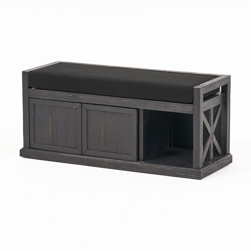 Merax Entryway Shoe Cabinet Shoe Storage Bench