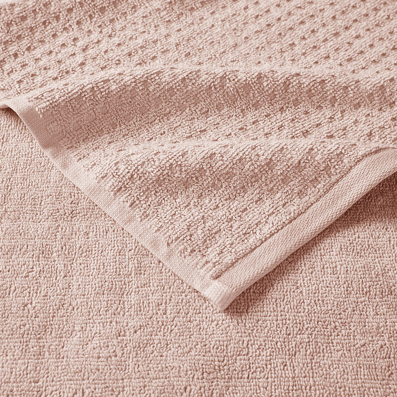 Gracie Mills Dionne Cotton Waffle Jacquard Antimicrobial Bath Towel 6 Piece Set