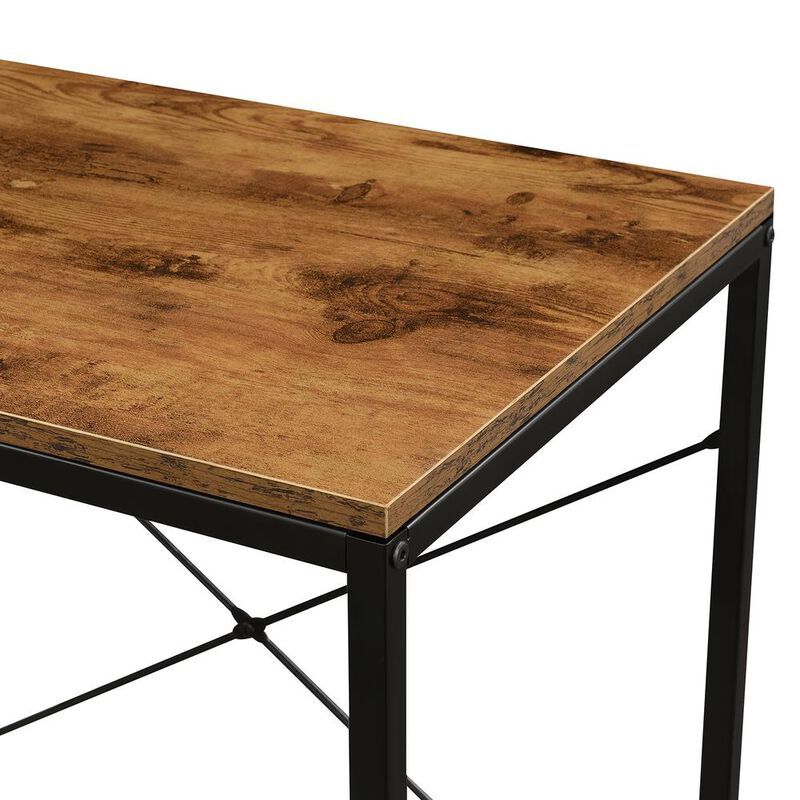Convenience Concepts Designs2Go Office Workstation with Shelves, Barnwood/Black