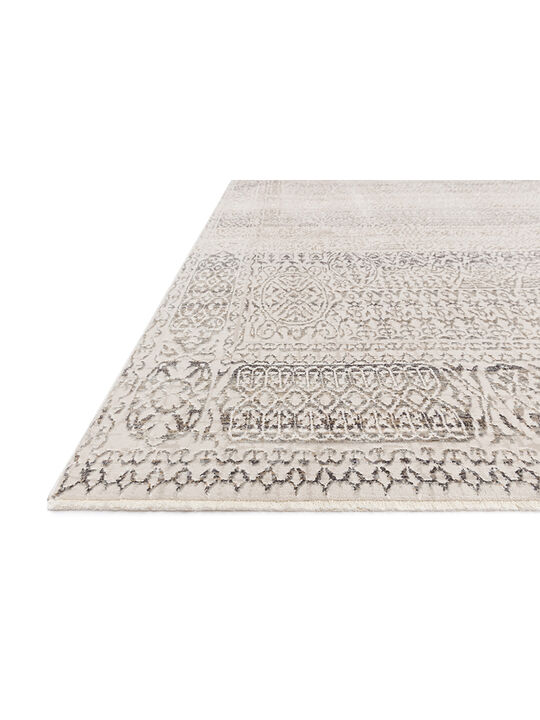 Homage HOM05 Ivory/Silver 18" x 18" Sample Rug