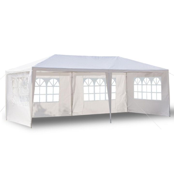 Outdoor Party Tent with 4 Removable Sidewalls, Waterproof Canopy Patio Wedding Gazebo