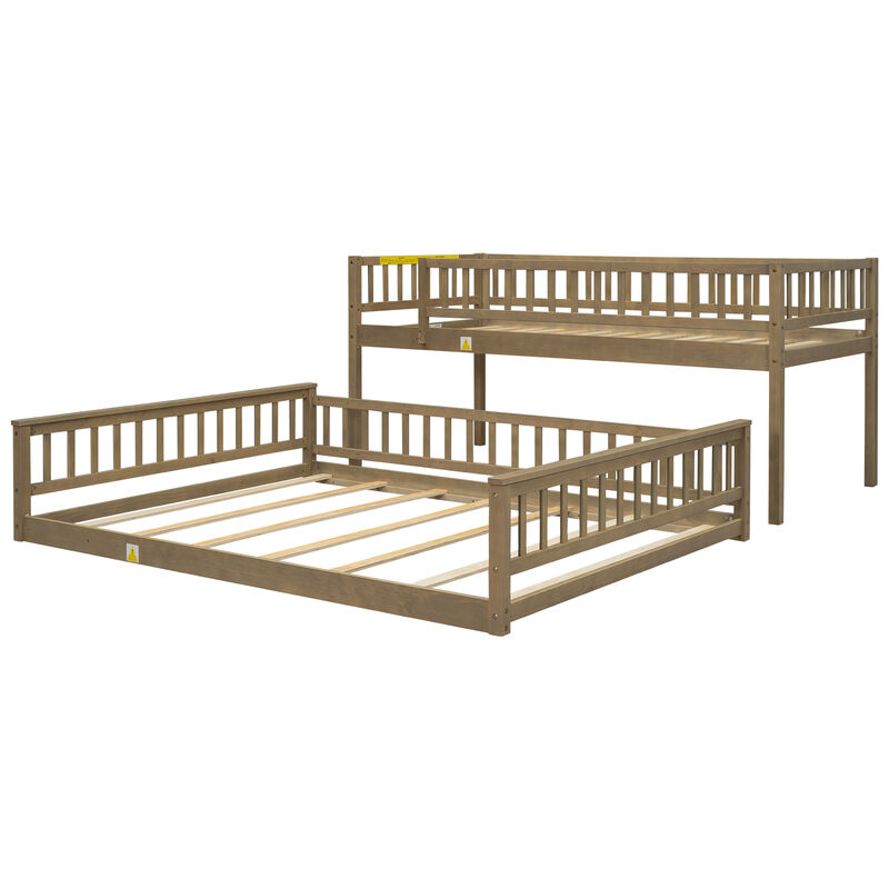 Merax Bunk Bed with Ladder and Guardrails