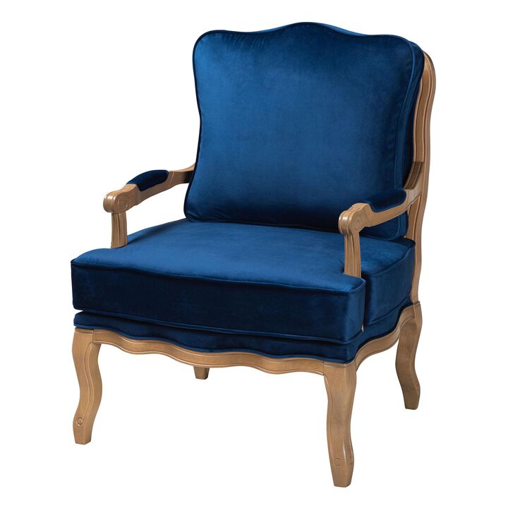 Baxton Studio Jules Traditional Fabric Accent Chair