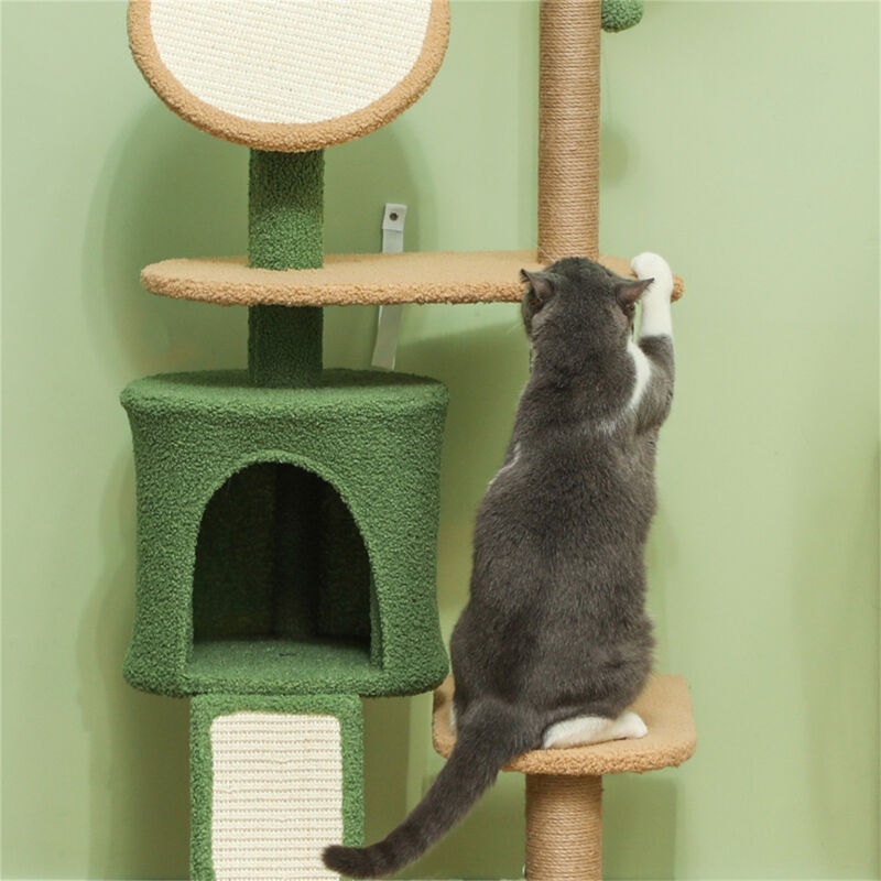 Multi-Level Cat Tree Tower with Scratching Posts, Cozy Condos & Perches for Indoor Cats
