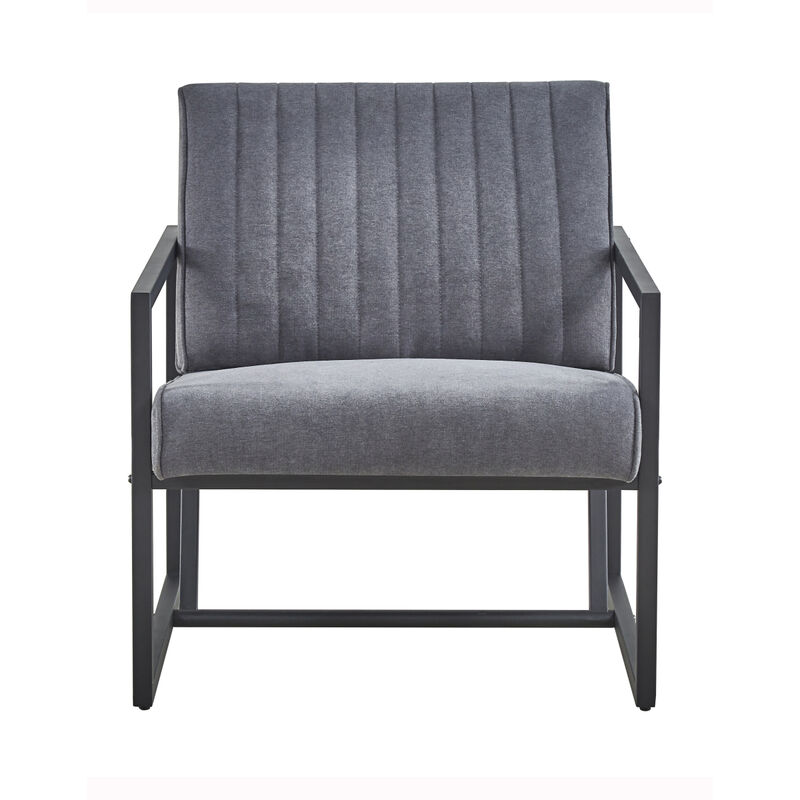 Modern design high quality fabric + steel armchair, for Kitchen, Dining, Bedroom, Living Room