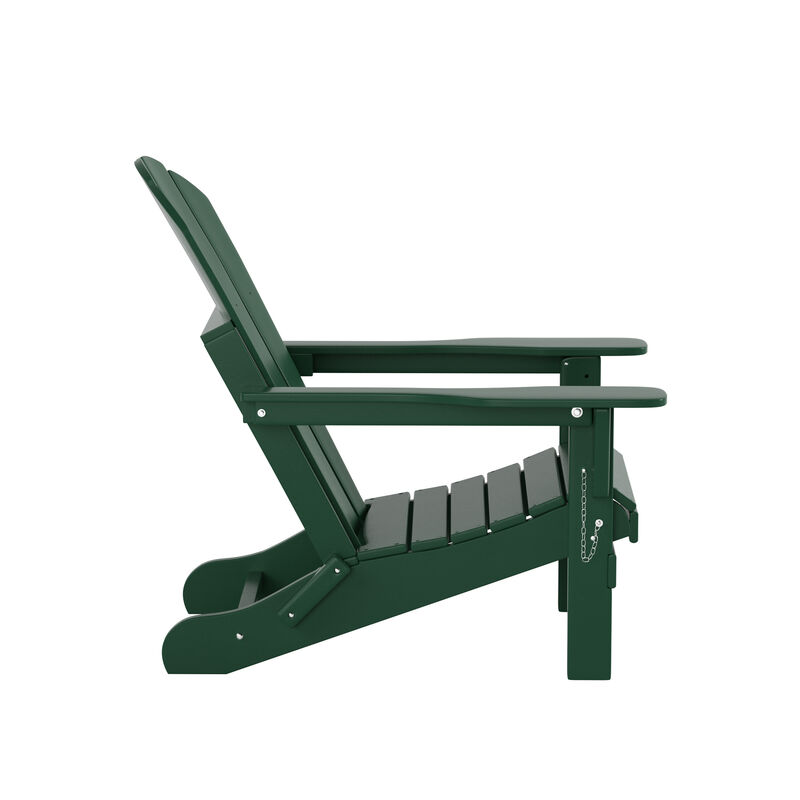 WestinTrends Outdoor Patio Adirondack Chair with Side Table