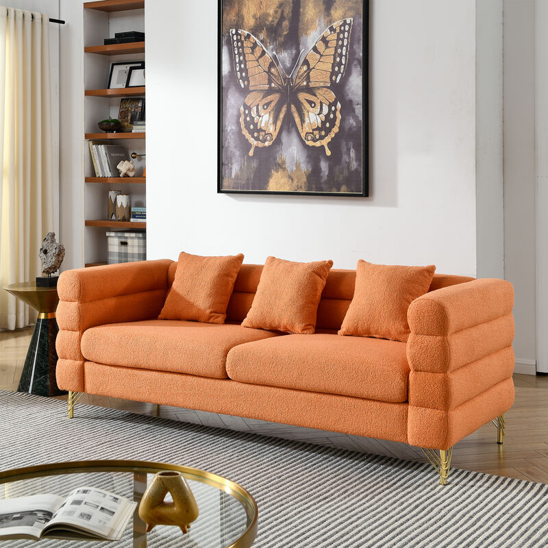 Merax 3-Seater Fabric Sectional Sofa for Living Room