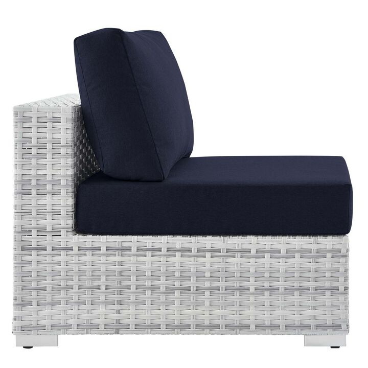 Convene Outdoor Patio Armless Chair-Benzara