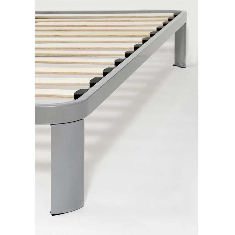Hivvago Twin size Luna Metal Platform Bed Frame with Wood Slats