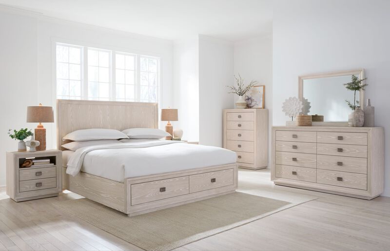Maxime Two Drawer USB-Charging Nightstand