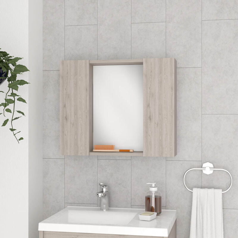 Medicine Cabinet Hops, Bathroom, Light Gray
