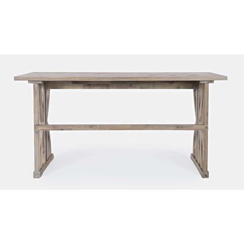 Jofran Herringbone Counter Height Four Piece Console 74 Dining Table Set