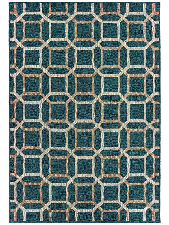 Latitude 7'10" x 10' Blue Rug