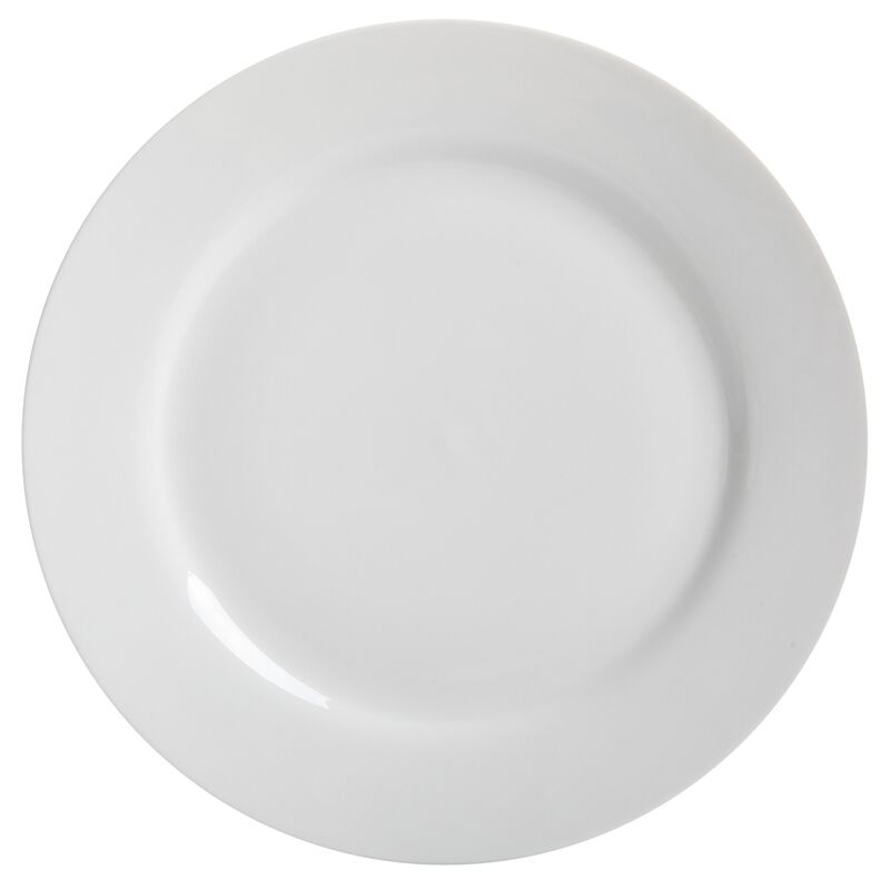 Gibson Home Noble Court 7.5 inch Dessert Plate Set in White, Set of 12