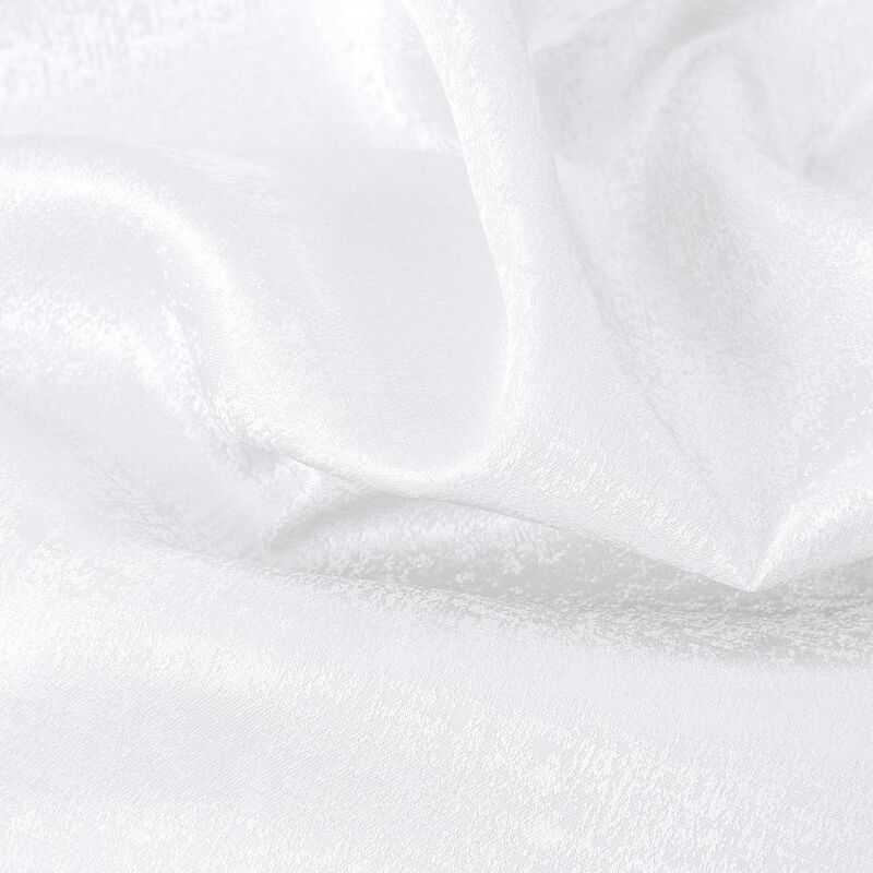 Olivia Gray Roxy Two Tone Jacquard Grommet Single Panel - 54x84", White
