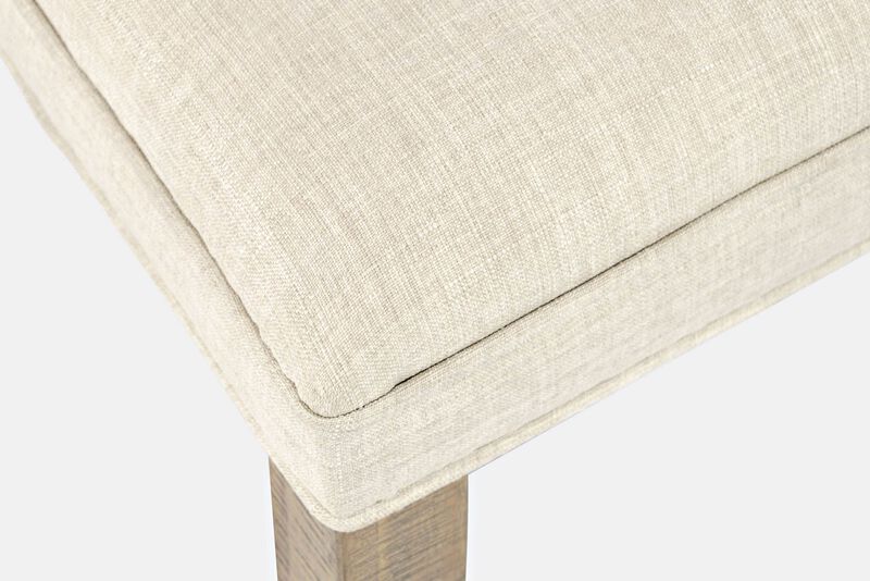 Carlyle Crossing Modern Rustic Distressed Pine Upholstered Parsons Dining Chair (Set of 2)
