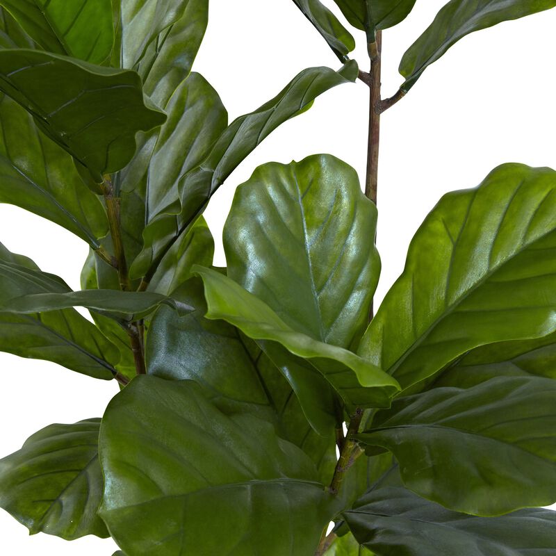 Hivvago 65 Inches Fiddle Leaf Tree UV Resistant (Indoor/Outdoor)