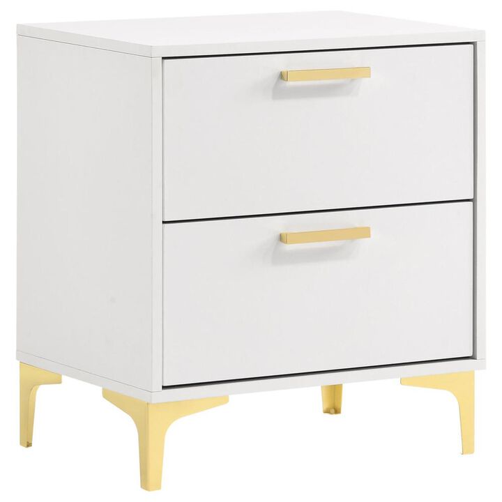 Coaster Co. of America Kendall 2-drawer Nightstand White