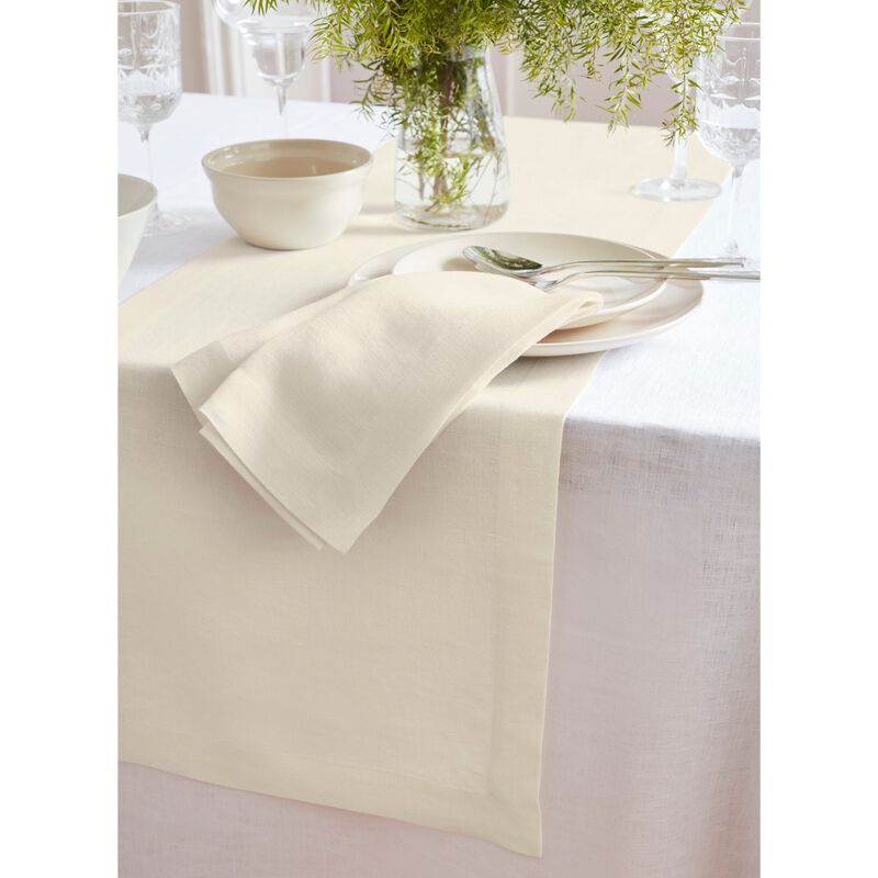 Solino Home 100% Pure Linen Table Runner | Sonoma