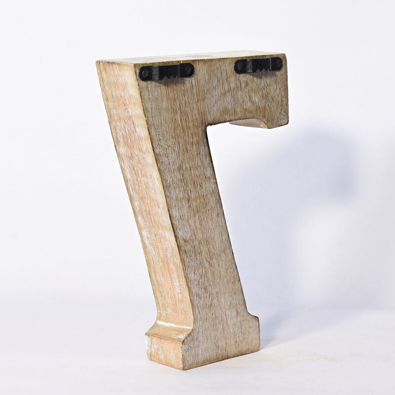 Vintage Natural Handmade Eco-Friendly "7" Numeric Number For Wall Mount & Table Top Décor