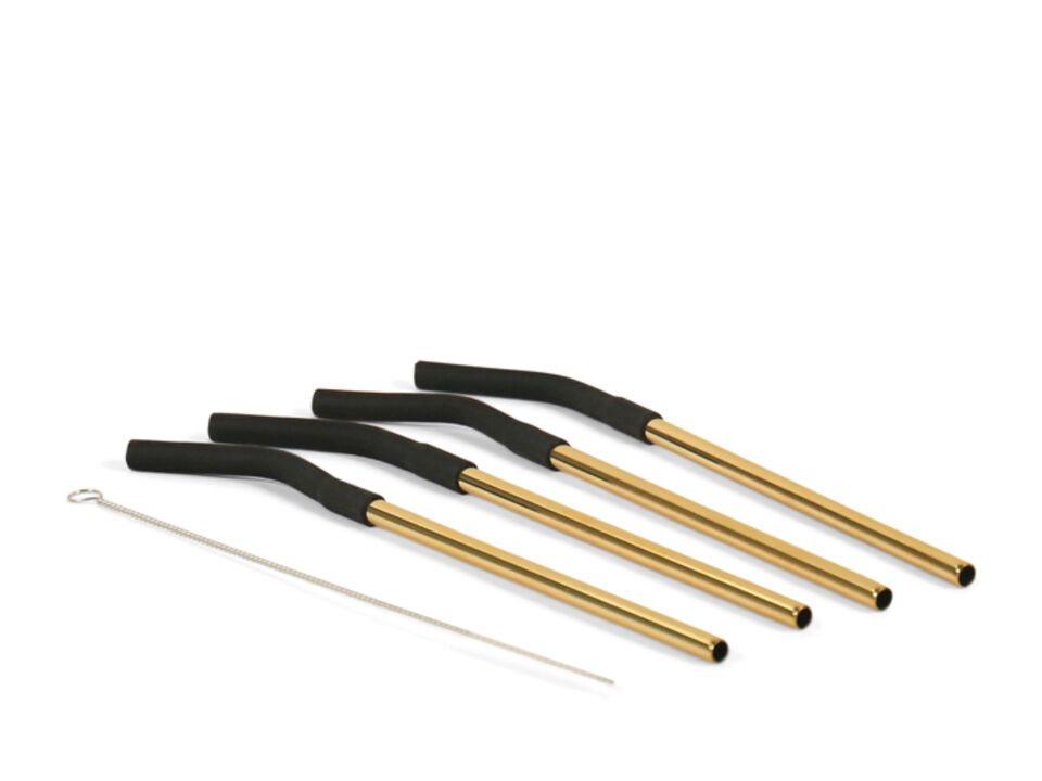 Stainless Steel 4-Pack Reusable Straws