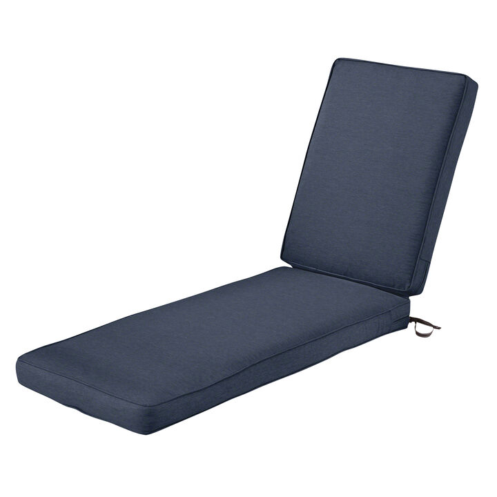 Classic Accessories Montlake Patio Furniture Cushion, 80" x 26" x 3", Heather Indigo