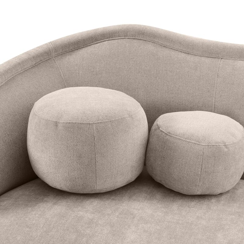Circe Mauve Textured Velvet Sofa