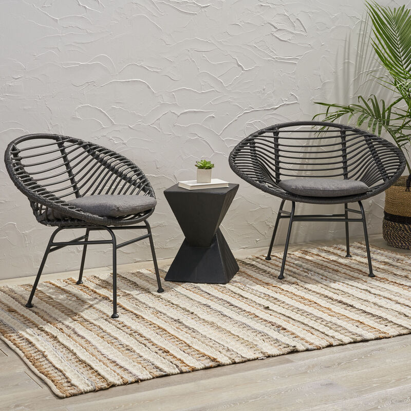 Merax Outdoor Basket Chair Set of 2