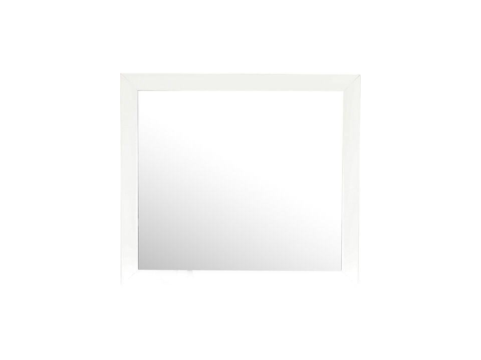 Marilla 35 in. x 39 in. Modern Rectangle Framed Dresser Mirror