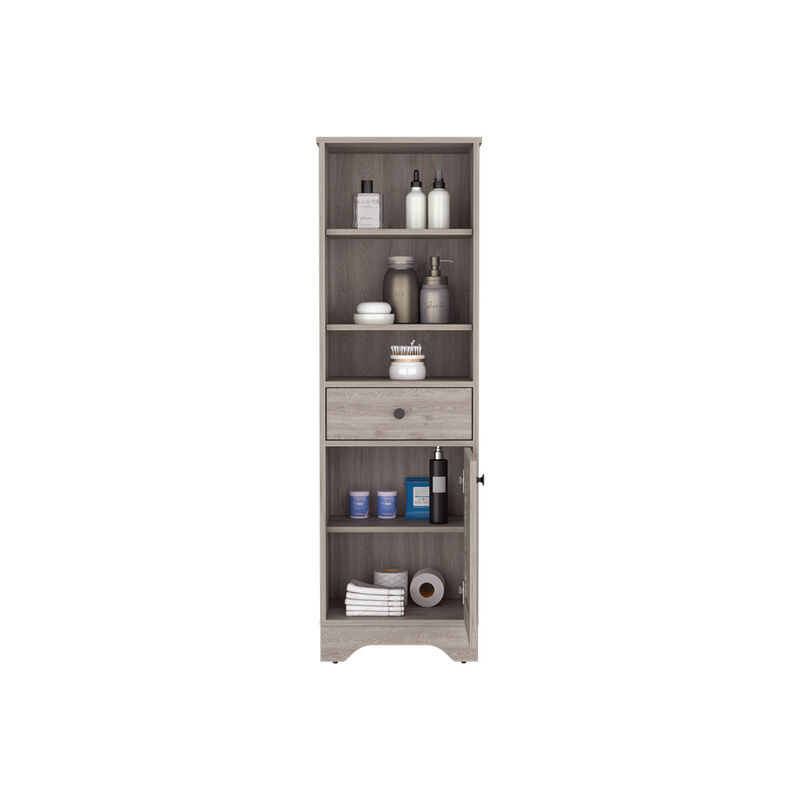 Linen Cabinet Burnedt, Bathroom, Light Gray