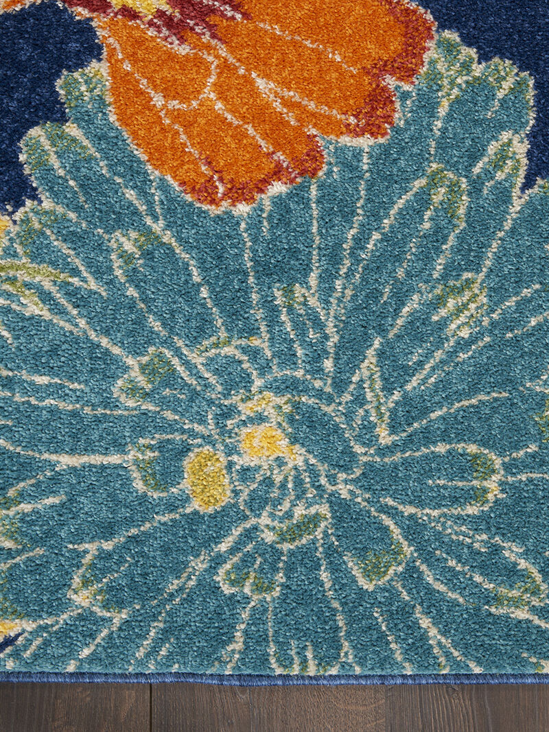 Allur ALR06 Navy/Multicolor 9' x 12' Rug