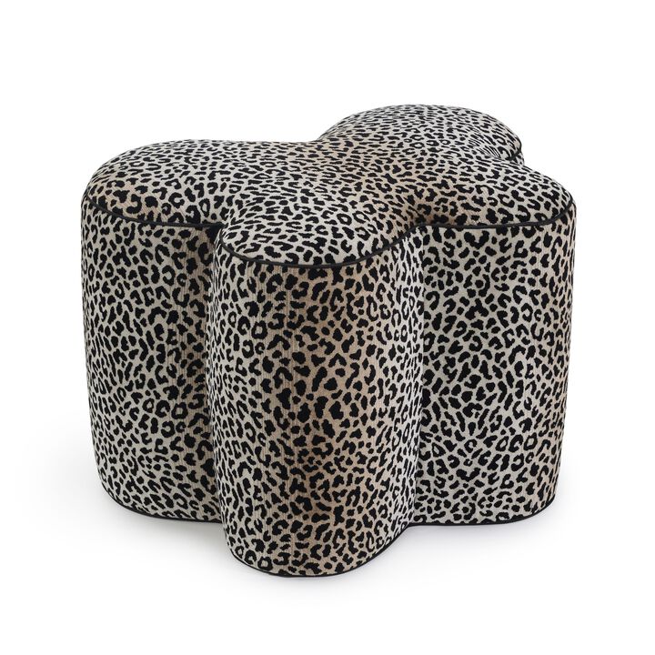 Mariposa Small Cheetah Ottoman