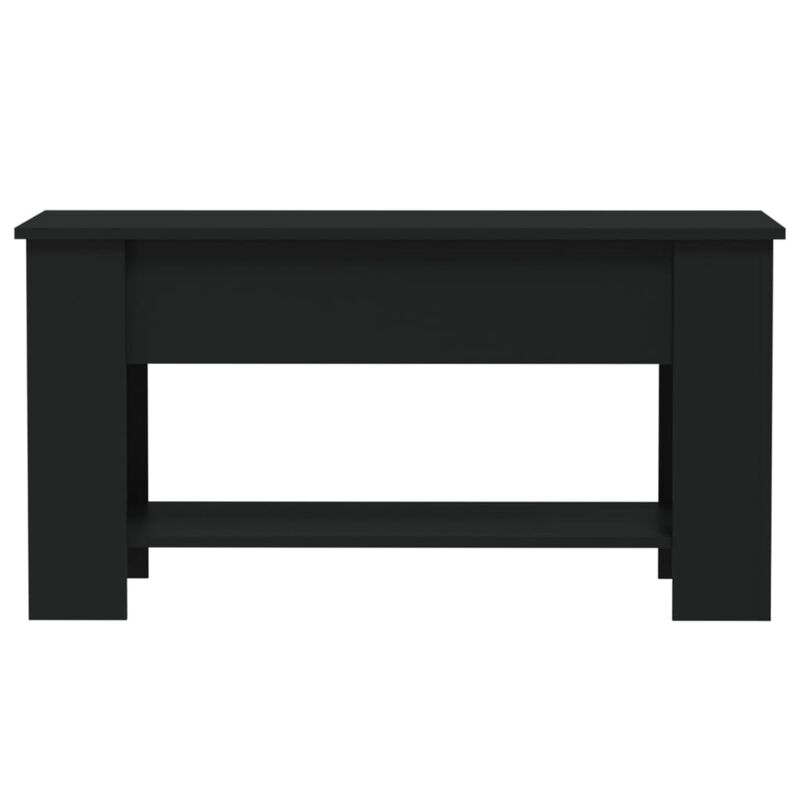 vidaXL Coffee Table Black 39.8"x19.3"x20.5" Engineered Wood