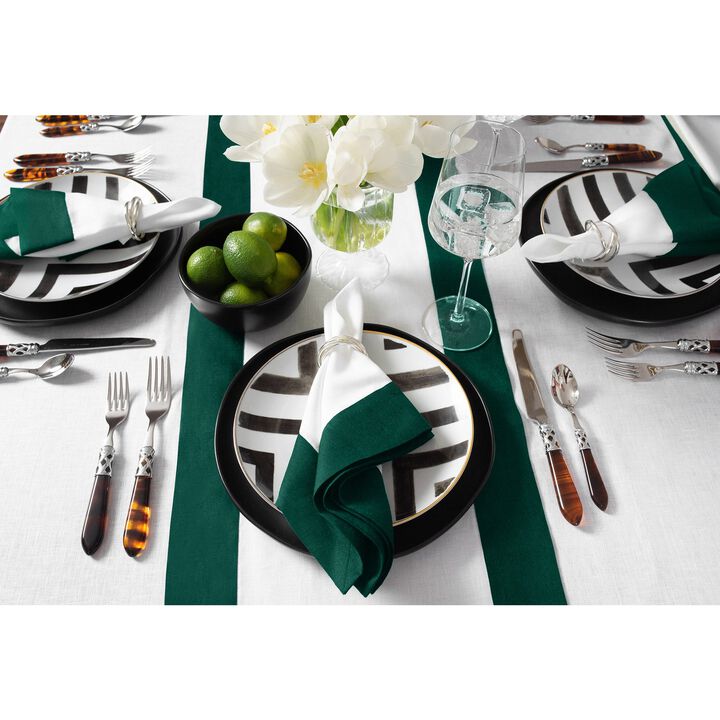 Solino Home 100% Pure Linen Dinner Napkins 20 x 20 Inch Set of 4 | Contempo for Thanksgiving, Christmas