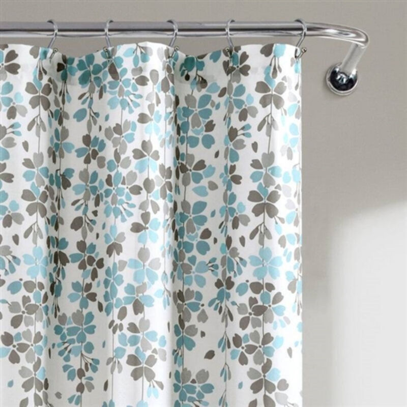 Botanical Floral Flowers Shower Curtain – Beautiful Flower Print, Soft & Quick-Dry Material