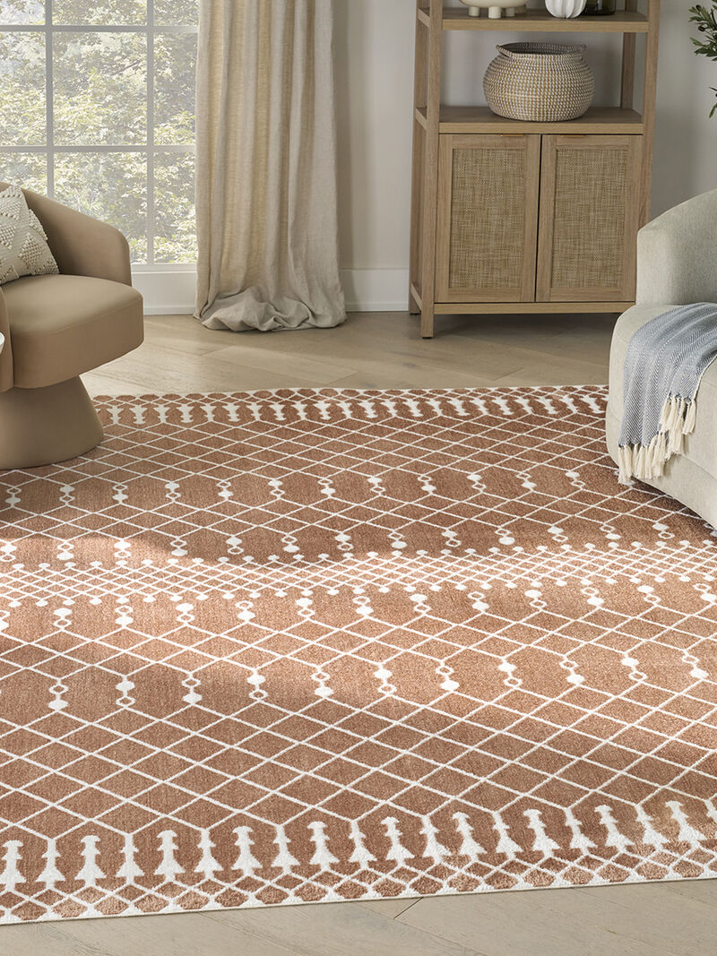 Astra Machine Washable ASW10 Copper 7'10" x 10' Rug