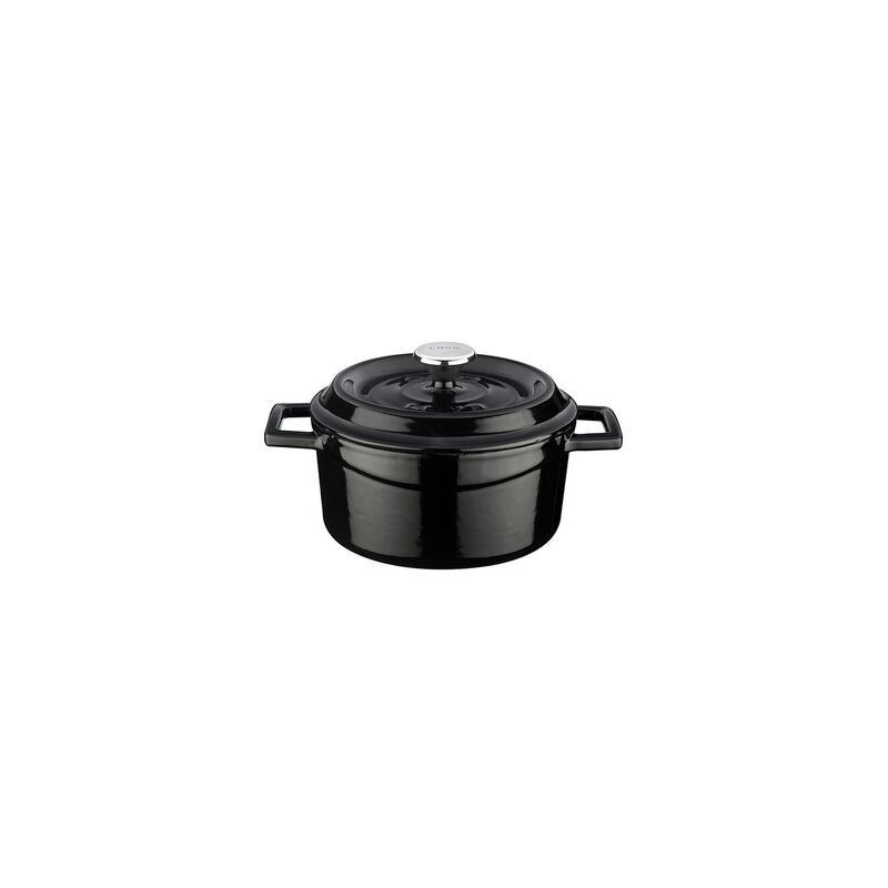 Cast Iron dia.5.5" h:2" 26 oz. Round Cast Iron Dutch Oven