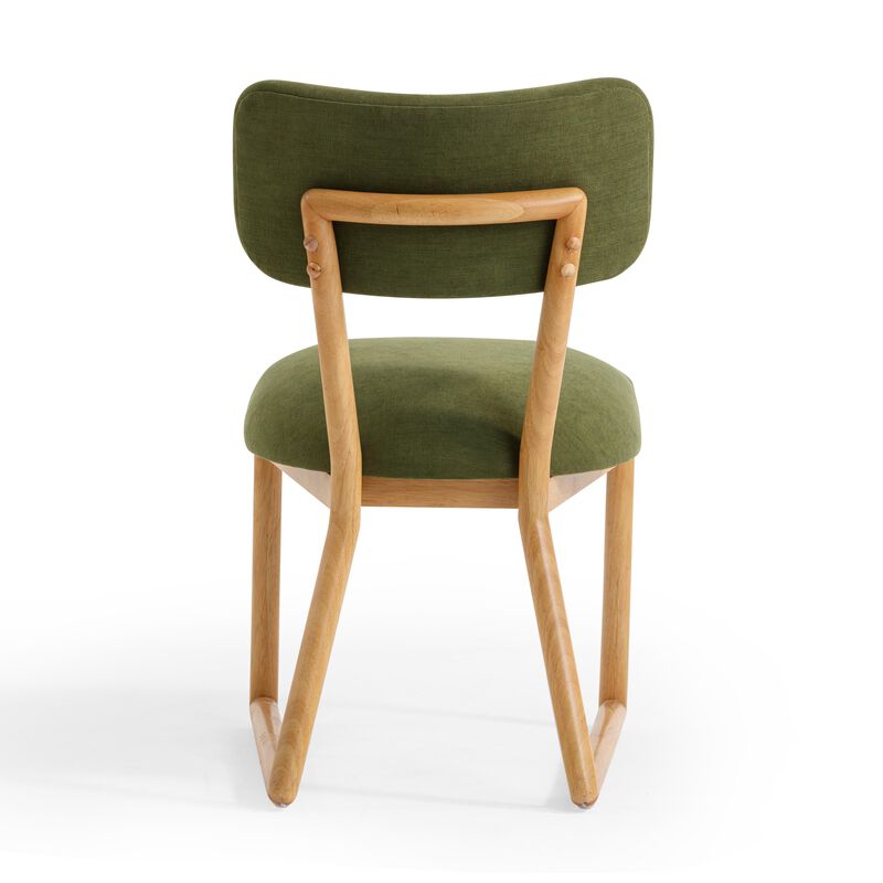 Bobbie Cream Recycled Fabric Dining Chair